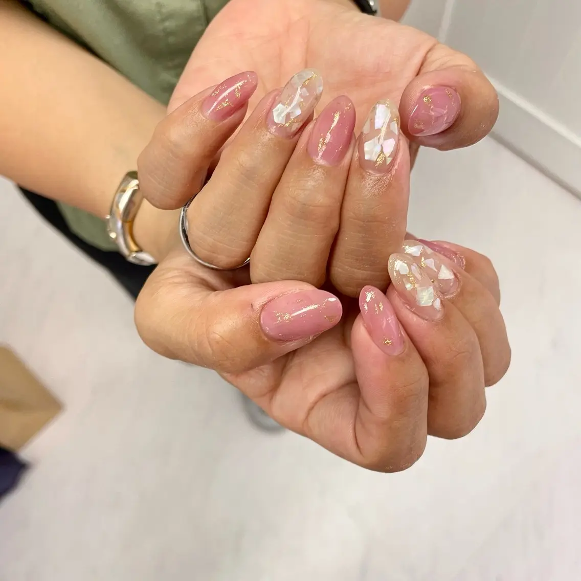 ネイル ハンドネイル 大阪福島韓国束感まつ げ Sayaka🤍のマツエク・マツパデザイン