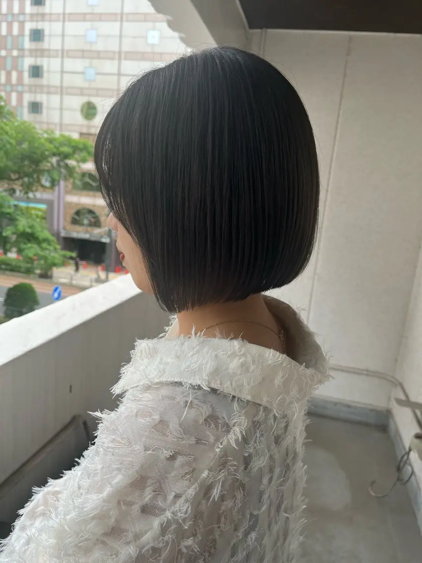 ショート ボブ くびれボブ🎀 くびれミディアム🎀のヘアスタイル