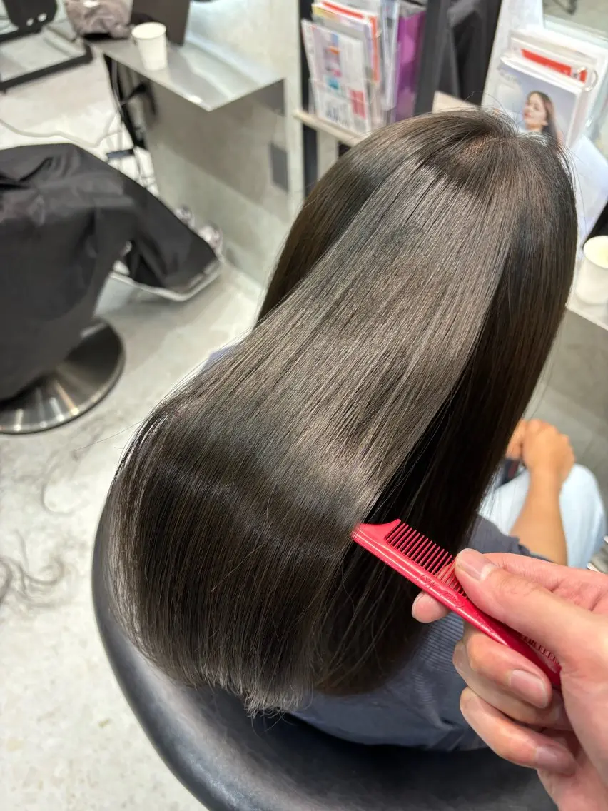 セミロング 髪質改善 トリートメント ヘアカラー トリートメント レイヤー×髪質改善✨ 渋谷/佐藤侑哉のヘアスタイル