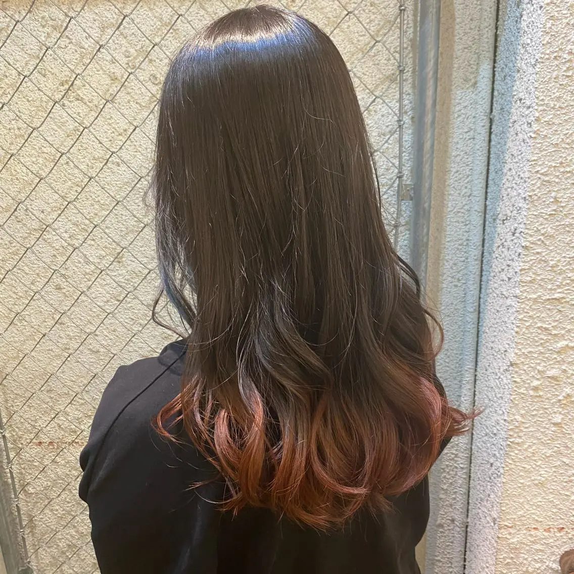 ロング カラー ブラウンカラー グラデーションカラー オレンジ オレンジブラウン 暖色艶color / ボブ🦩Rioのヘアスタイル