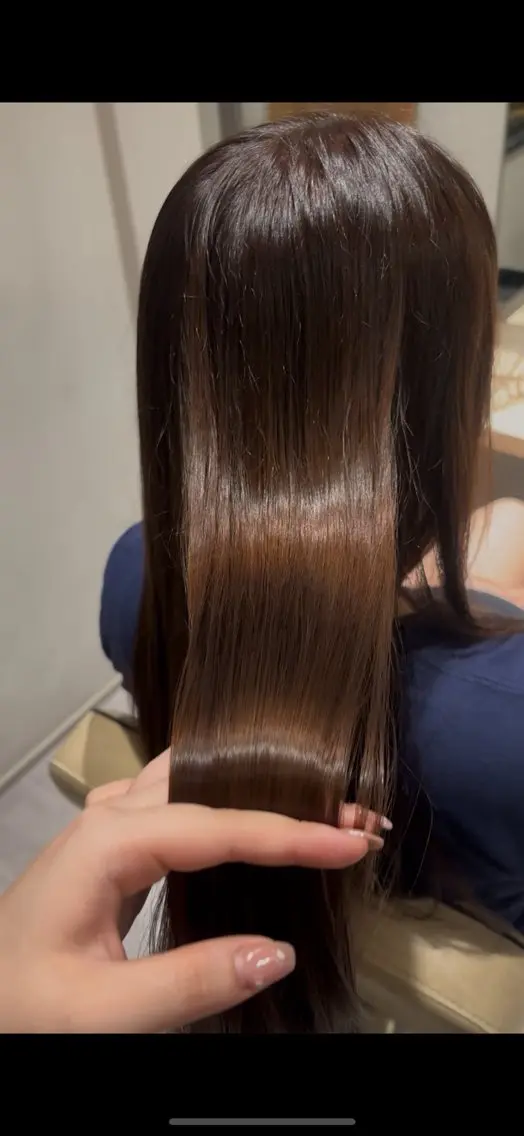 ロング 髪質改善 トリートメント 有村 梨桜のヘアスタイル