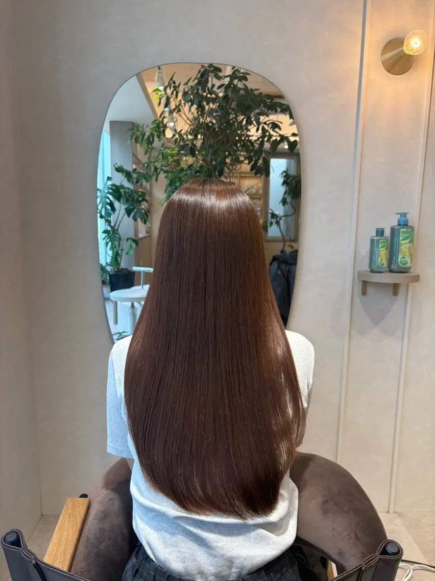 ロング 縮毛矯正 💿 kanna💿のヘアスタイル