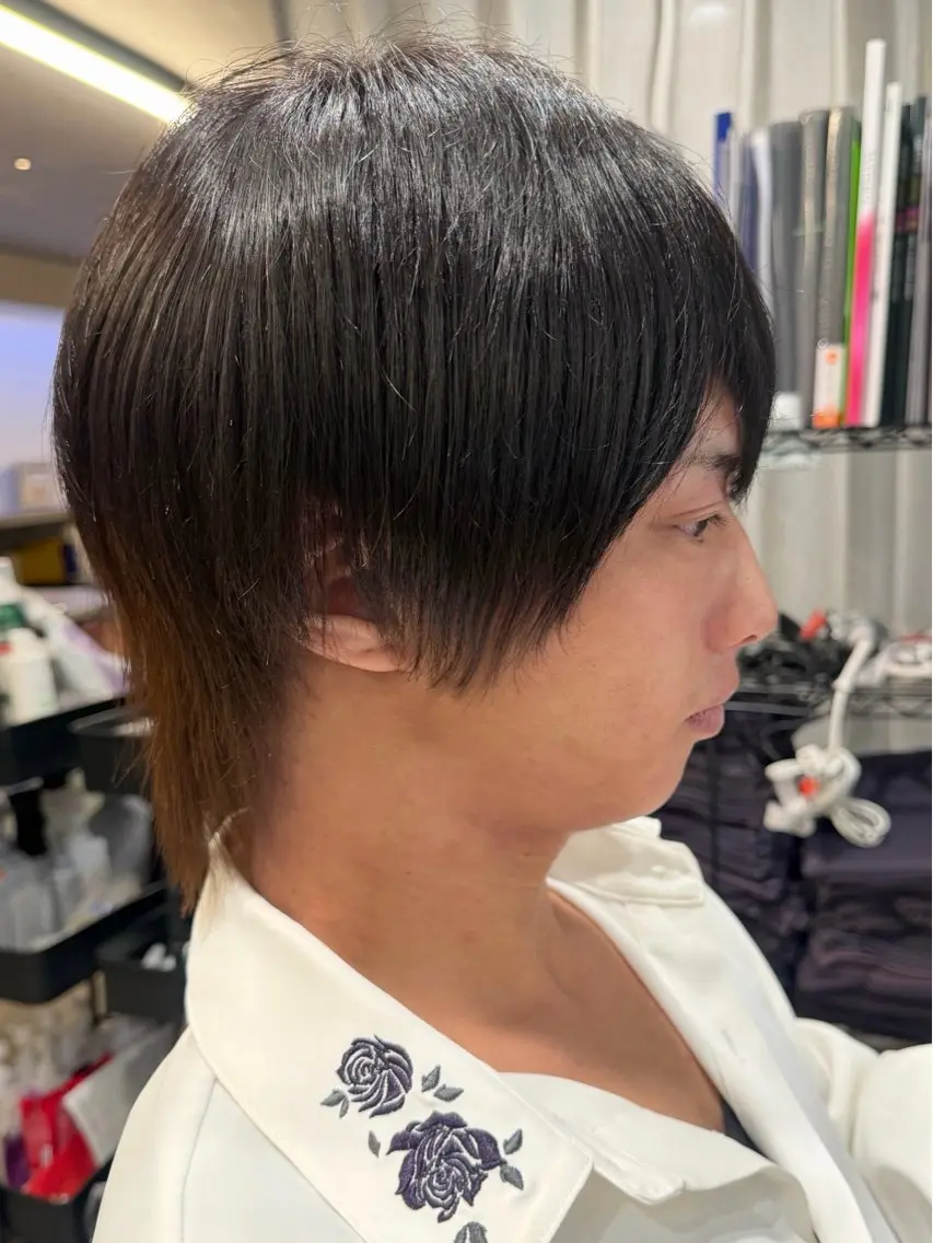 メンズ メンズ韓国風 マッシュウルフ マッシュ 刈り上げ メンズウルフカット Li'a【リア】 ANNAのヘアスタイル
