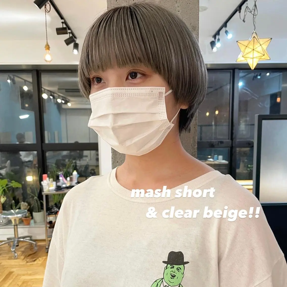 ミディアム カラー パーマ ヘアアレンジ ネイル マツエク・マツパ ベージュカラー クリアネイル トレンド眉🌈✨ arisaの眉毛・アイブロウイメージ