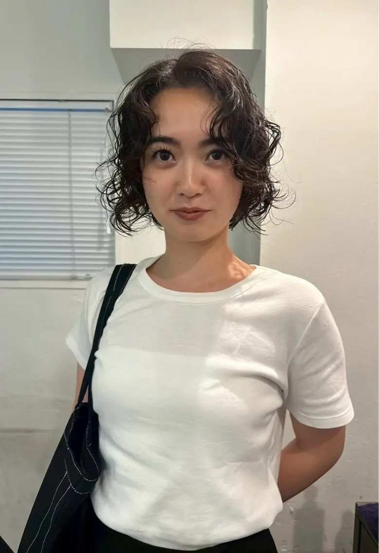 パーマ カット パーマ 安食 友哉のヘアスタイル