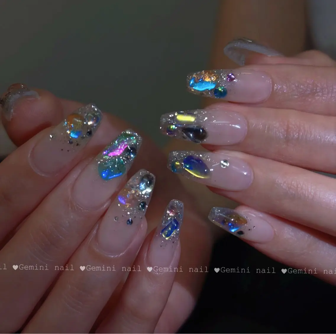 ネイル ネイルチップ Gemini nail.Yukiのネイルデザイン