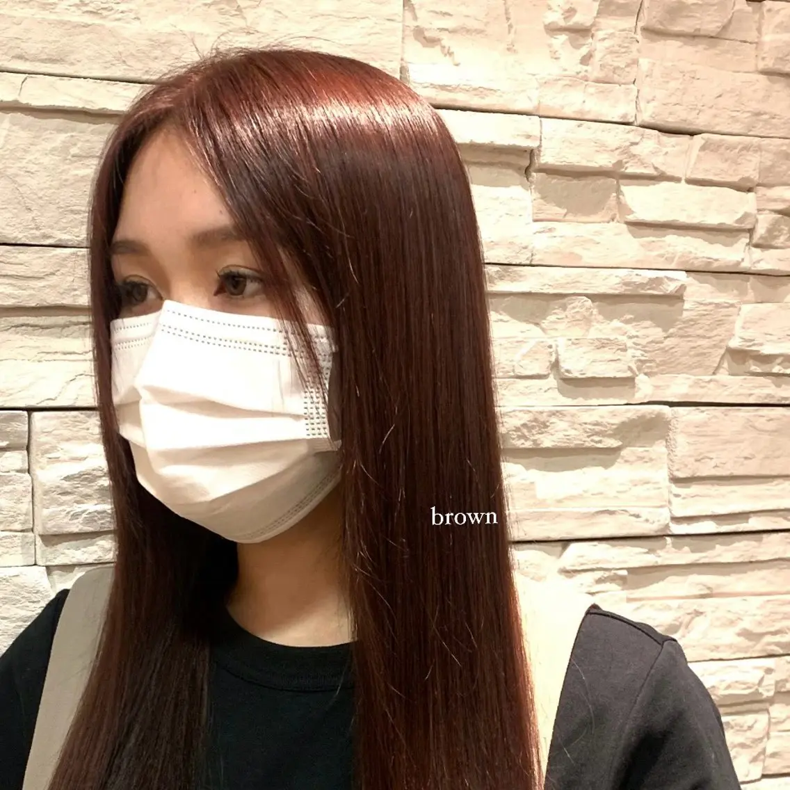 ロング カラー レイヤー/透明感艶 カラー丸山ななほのヘアスタイル