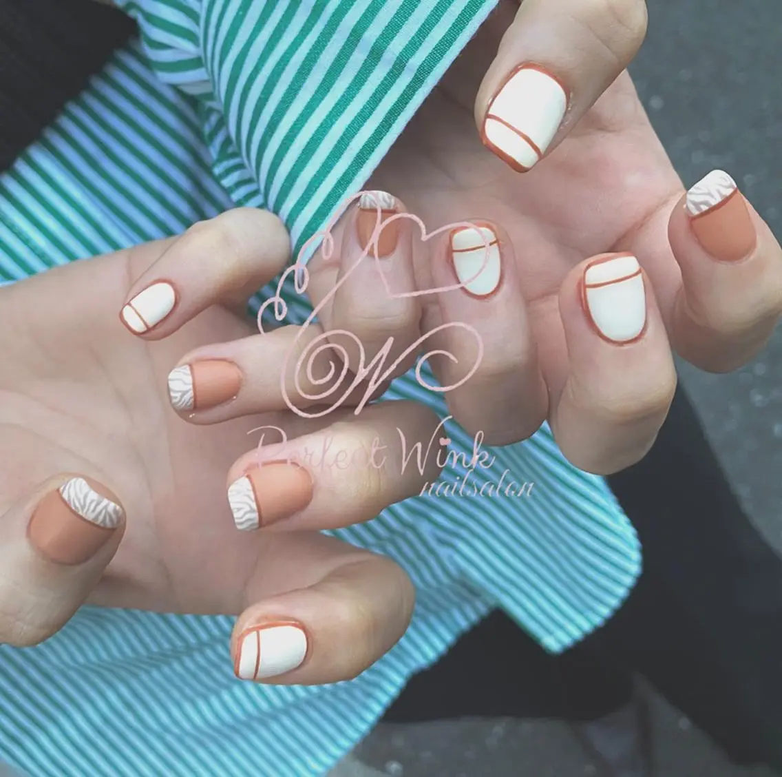 ネイル アニマル柄 フレンチネイル オフのみ(ネイル) 💅Perfect Wink RUI🌈のネイルデザイン
