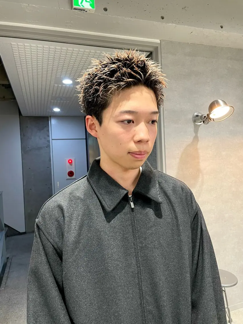 ショート カラー メンズ メンズブリーチ スパイキーショート ブリーチ ショートヘア トレンド🔥メンズ 特化⚡️網野裕希のヘアスタイル