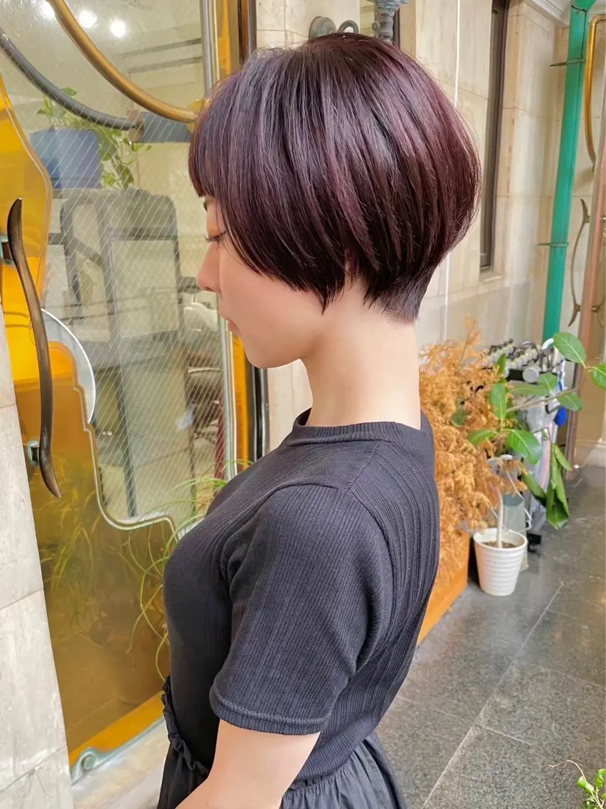 ショート ショートボブ ハンサムショート 丸みショート ボブ ショートヘア ✨️髪質改善＆艶カラ ー✨️Yudaiのヘアスタイル