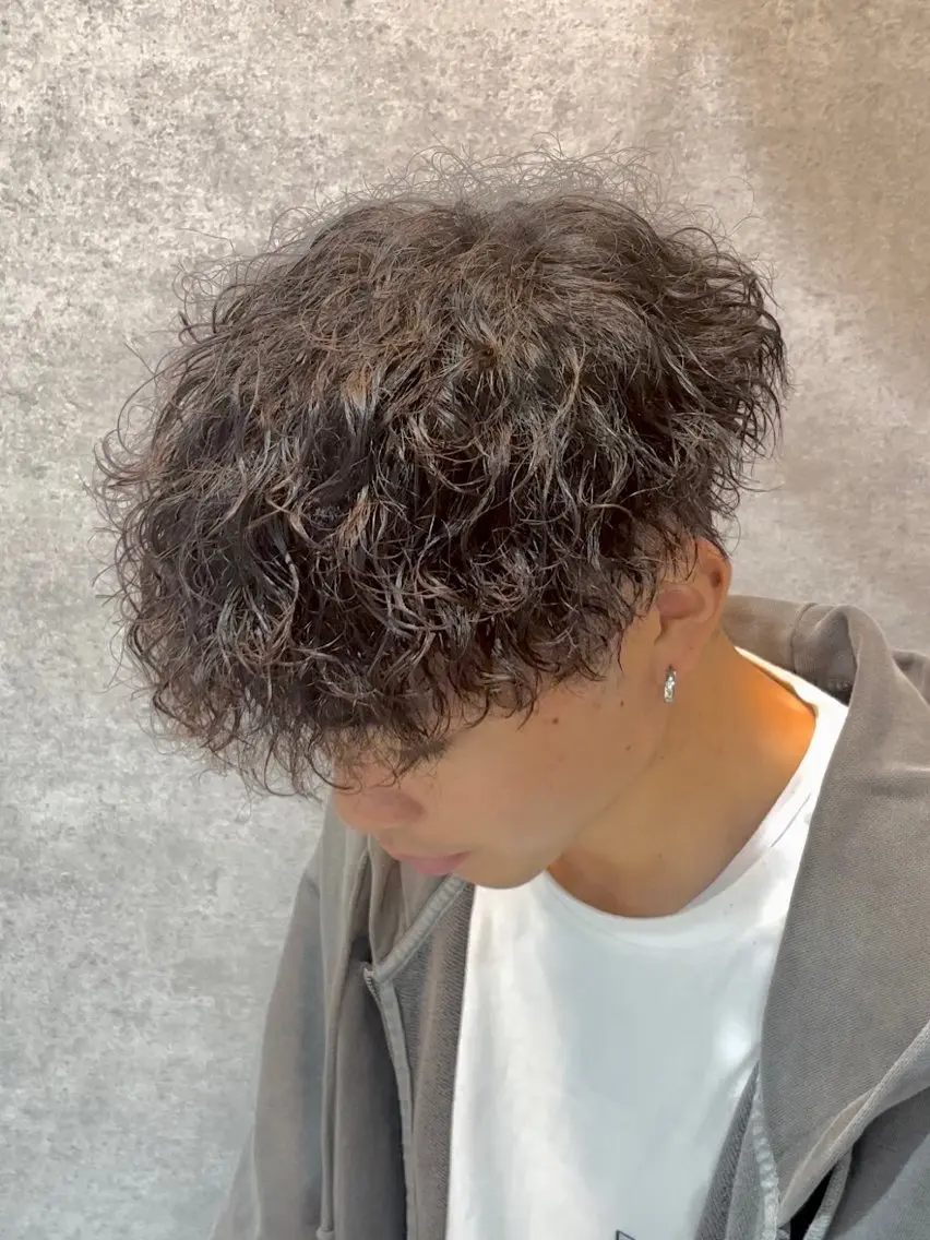 ショート カラー パーマ メンズ キッズ 🔥パーマ特化🔥 優馬のヘアスタイル