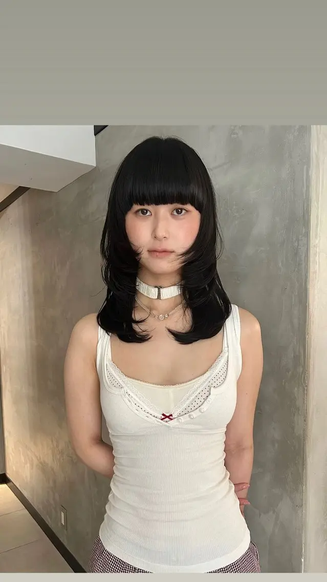 ロング カラー カット ヘアカラー タナカ カナ🫧のヘアスタイル