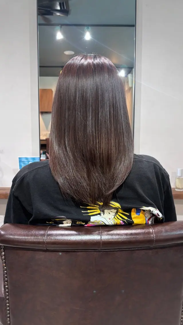 セミロング カラー ヘアカラー トリートメント 海老名駅🫧トレンド カラー🫧橋本小雪のヘアスタイル