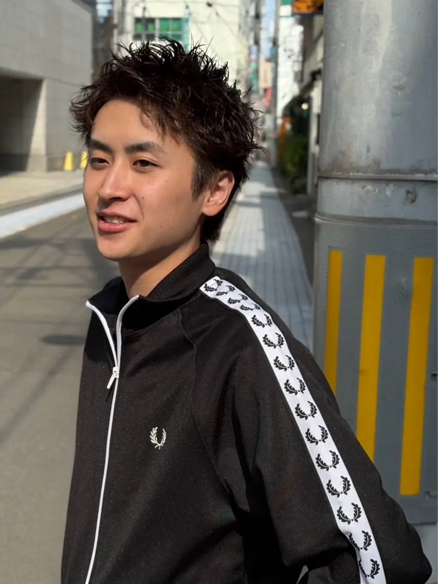 【男性限定】カット+ルーズパーマ/スパイキーショートパーマの写真