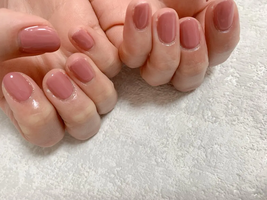 ネイル ジェルネイル 韓国ネイル メンズネイル ワンカラーネイル パラジェル kiki nail たまプラーザのネイルデザイン