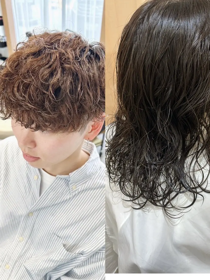 パーマ カット パーマ Rubik's なかもずSAYAのヘアスタイル