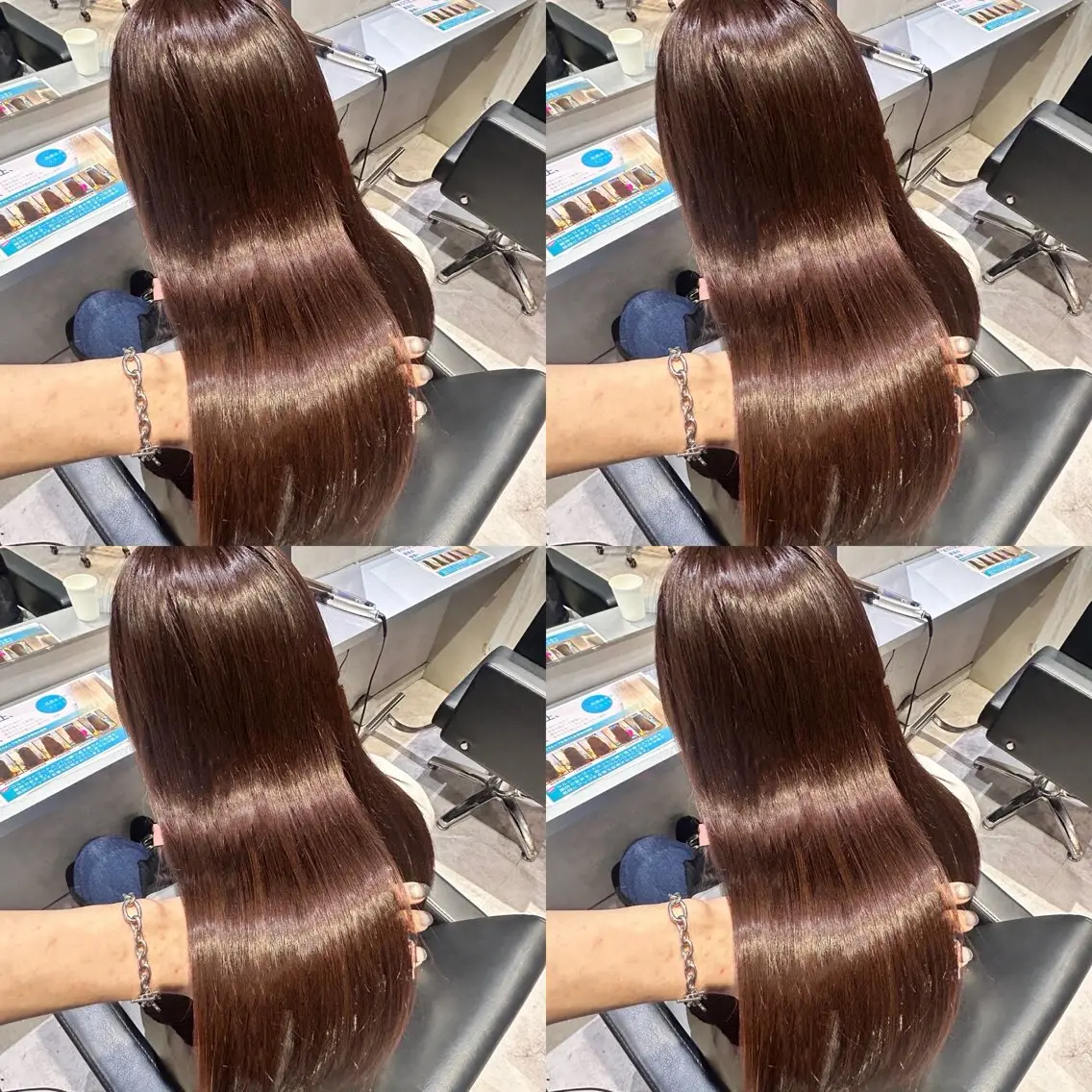 ロング カラー 艶髪×透明感カラー もかのヘアスタイル