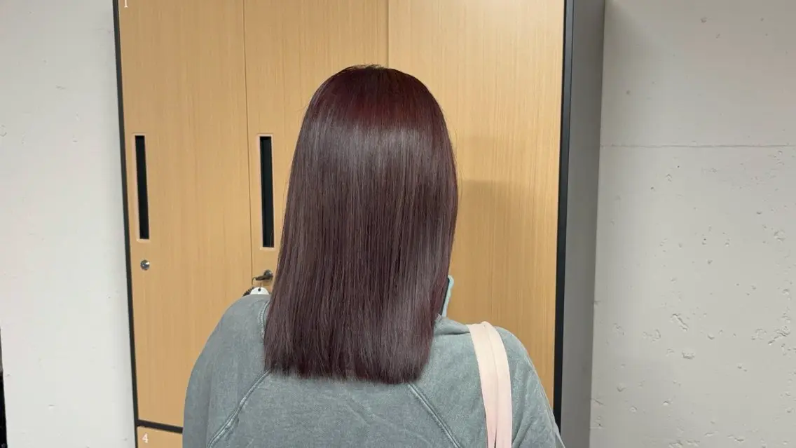 ミディアム ヘアカラー tokute 中野真咲🐺のヘアスタイル