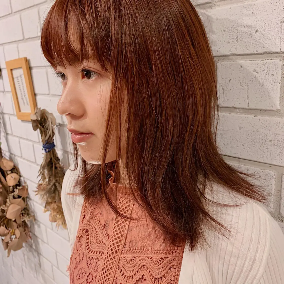 ミディアム カラー 中川 竜誠のヘアスタイル