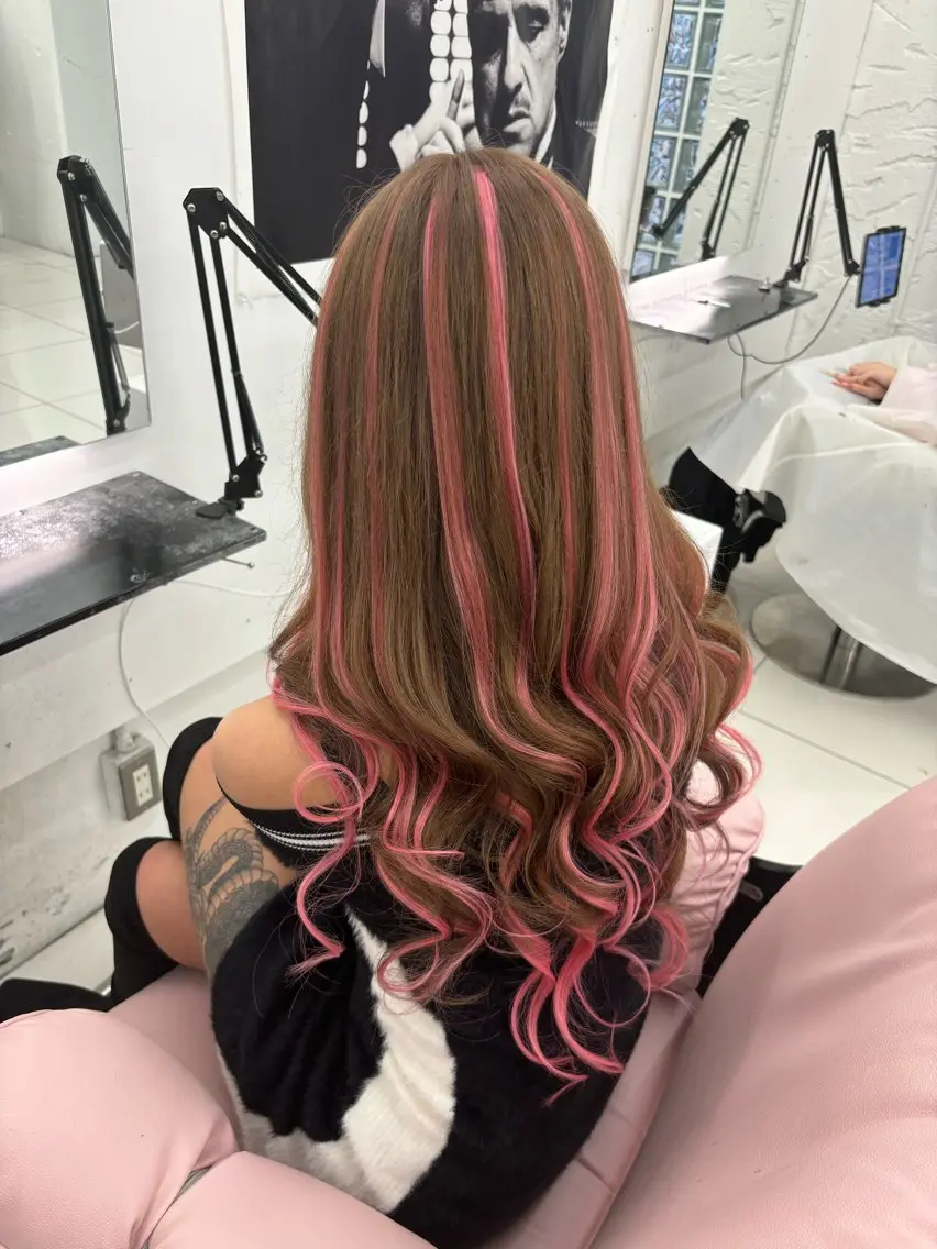 ロング エクステ 中村 海星のヘアスタイル