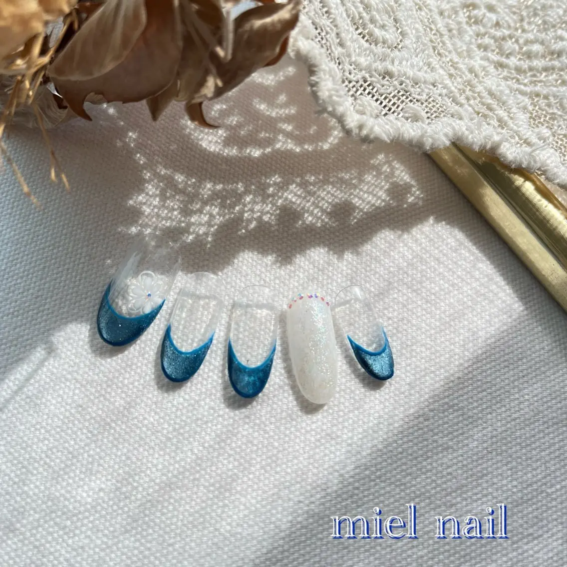 ネイル マグネットネイル ハンドネイル miel nailのネイルデザイン