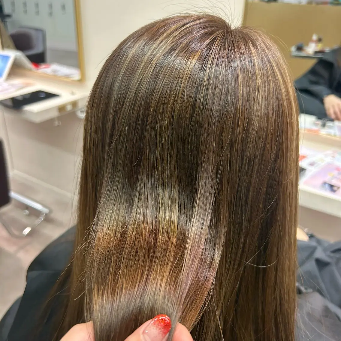 ロング ハイライト カット ヘアカラー 横浜カラー/ブリーチ SAKI💫のヘアスタイル