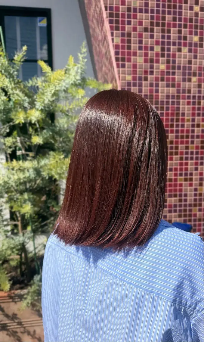 ミディアム カラー 山形 由貴のヘアスタイル