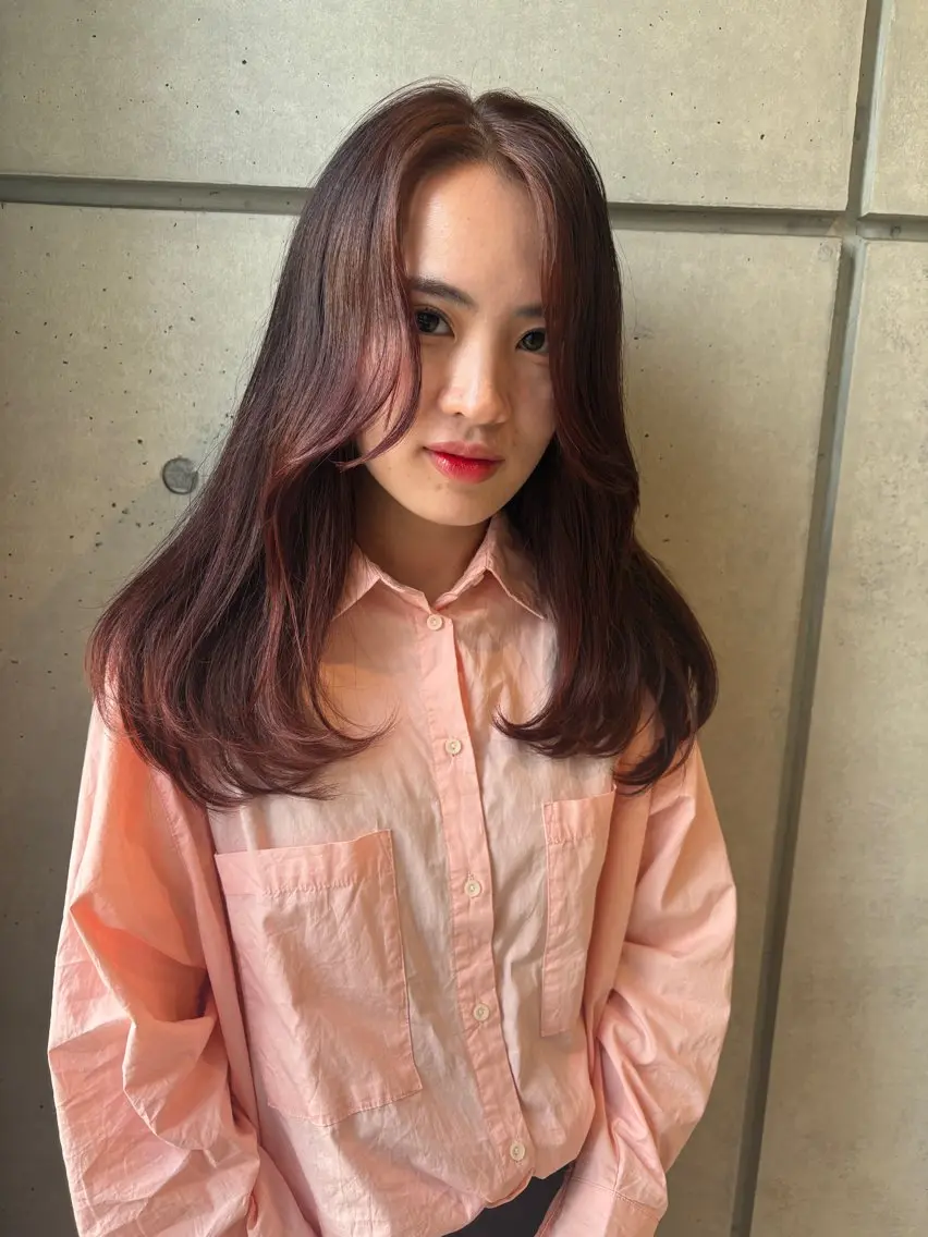 ロング カラー abe yuikaのヘアスタイル