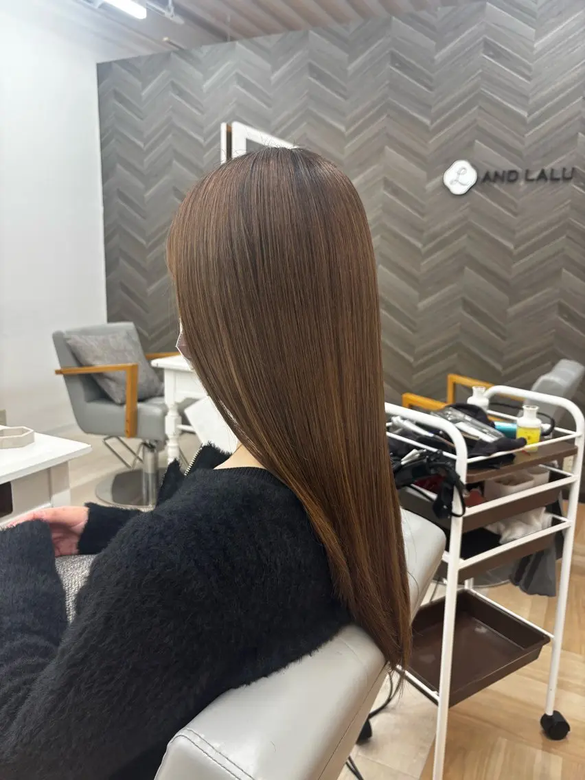 ロング カラー ヘアカラー ワタセ ヒメカのヘアスタイル