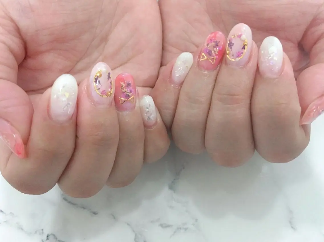 ネイル アートネイル フラワーネイル ジェルネイル スカルプネイル HIRATA RIEのネイルデザイン