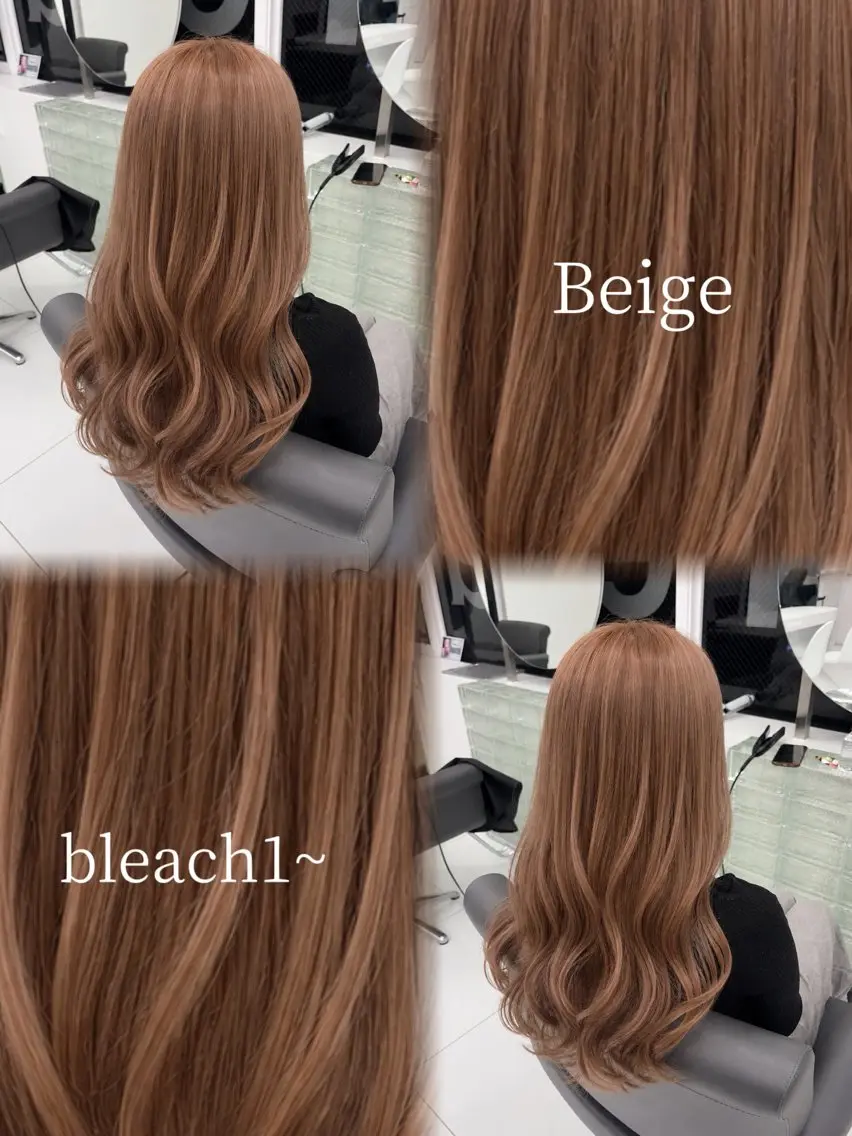 セミロング ヘアカラー ma yaのヘアスタイル