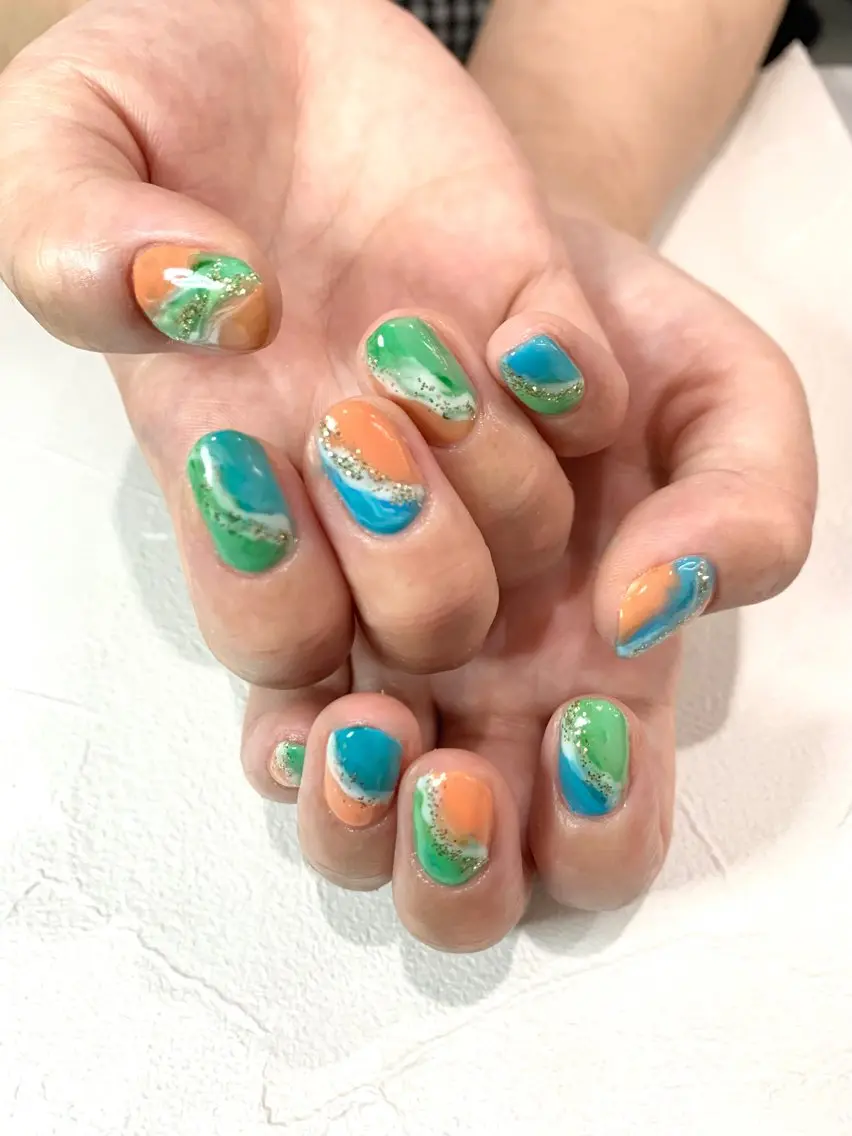 ネイル 中川 沙里のヘアスタイル