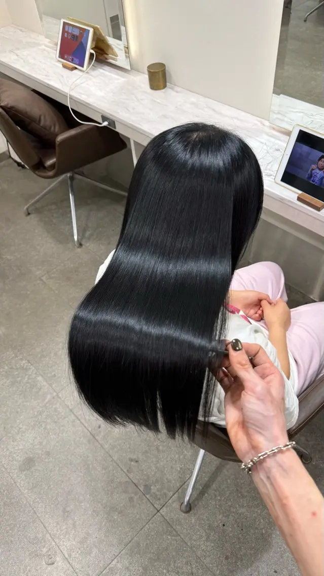 ロング カラー 透明感カラー 髪質改善カラー 美髪矯正/カツマ✨のヘアスタイル