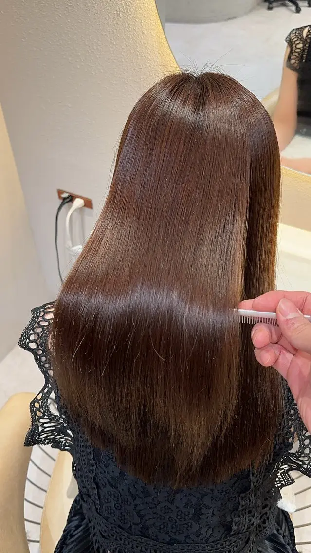 セミロング カラー カット ヘアカラー 縮毛矯正 縮毛矯正✨🫧 レイヤー川村利幸のヘアスタイル