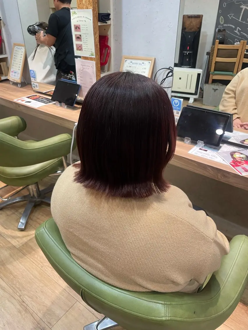 ショート カラー レッドカラー 髪質改善/Bloss om🌷高橋沙衣のヘアスタイル