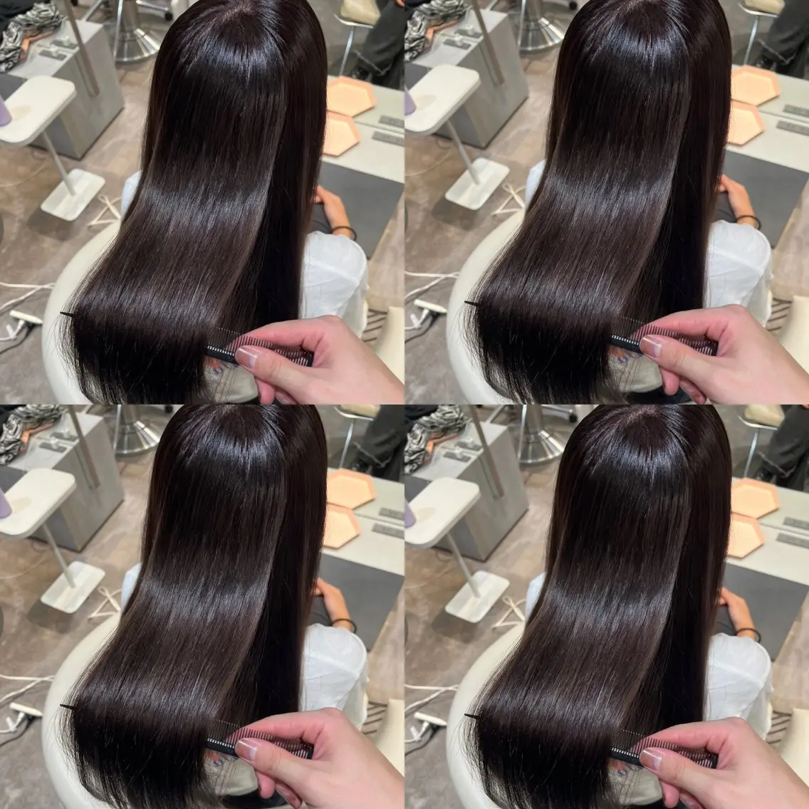 セミロング カラー 透明感カラー グレージュ 学生 髪質改善 トリートメント ヘアカラー トリートメント 💎透明感カラー特化 💎TAISEIのヘアスタイル