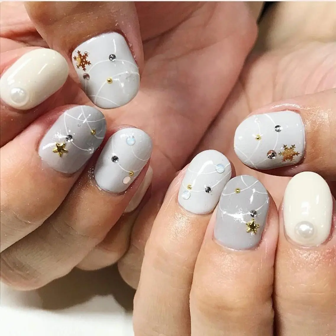 ネイル 渋谷／チップ長さ出し 👑アプレgel-xのネイルデザイン