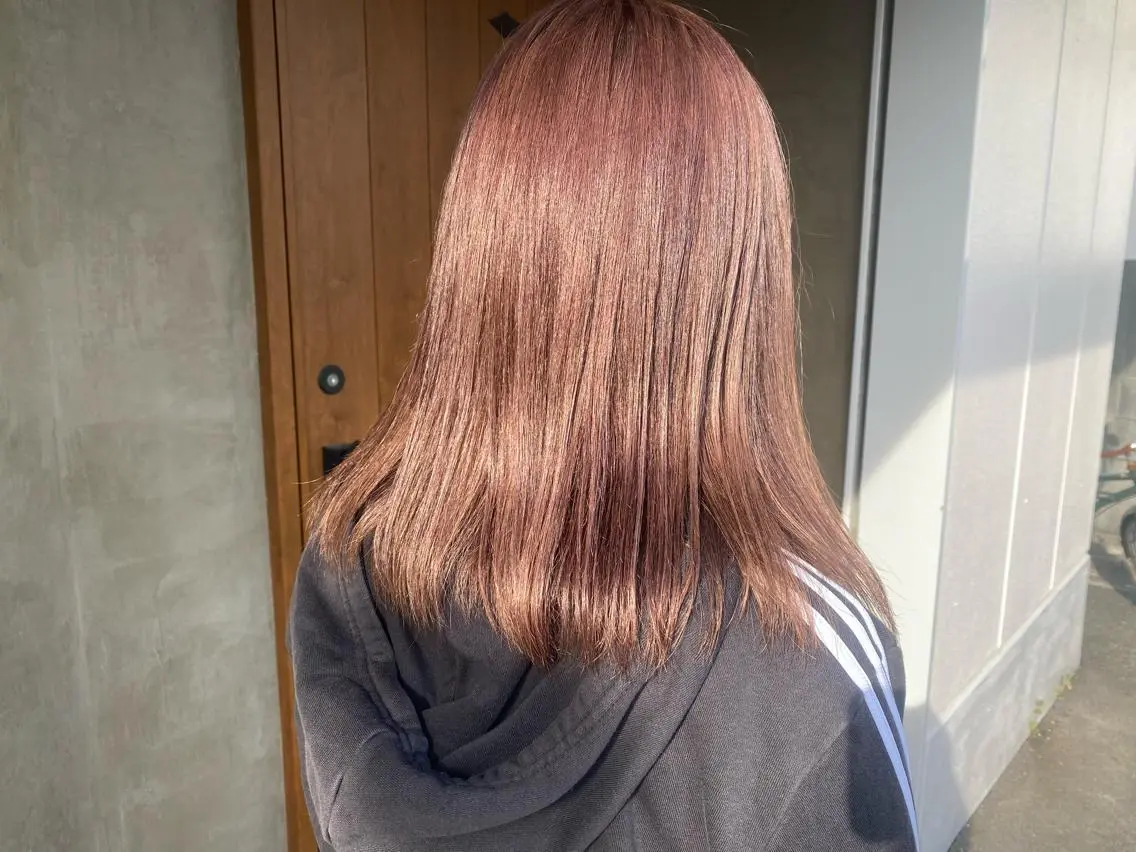 ミディアム カラー ベージュカラー ブリーチ ピンクカラー 柔らかカラー🥛 mayucoのヘアスタイル