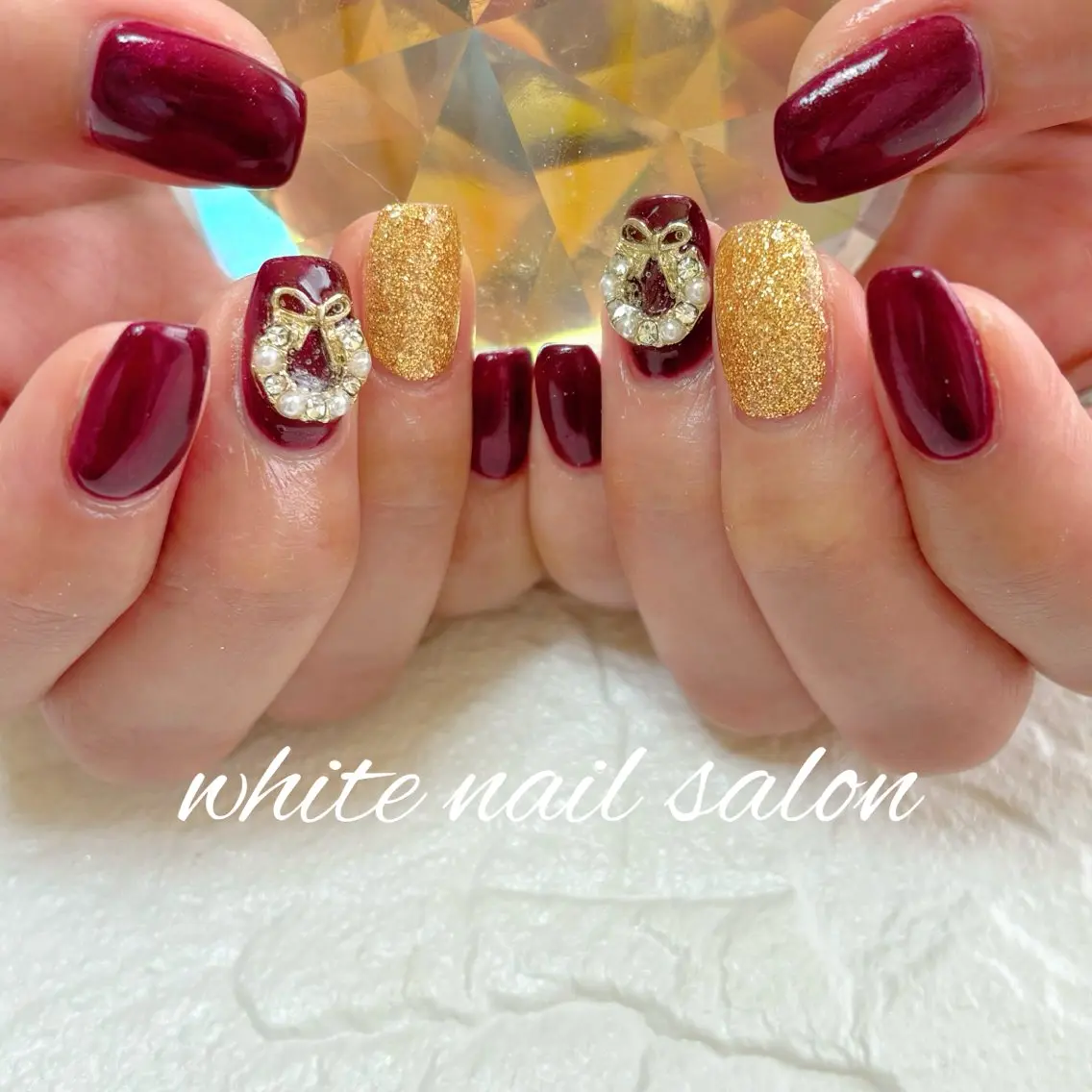 ネイル フットネイル シンプルネイル white nail salonのネイルデザイン