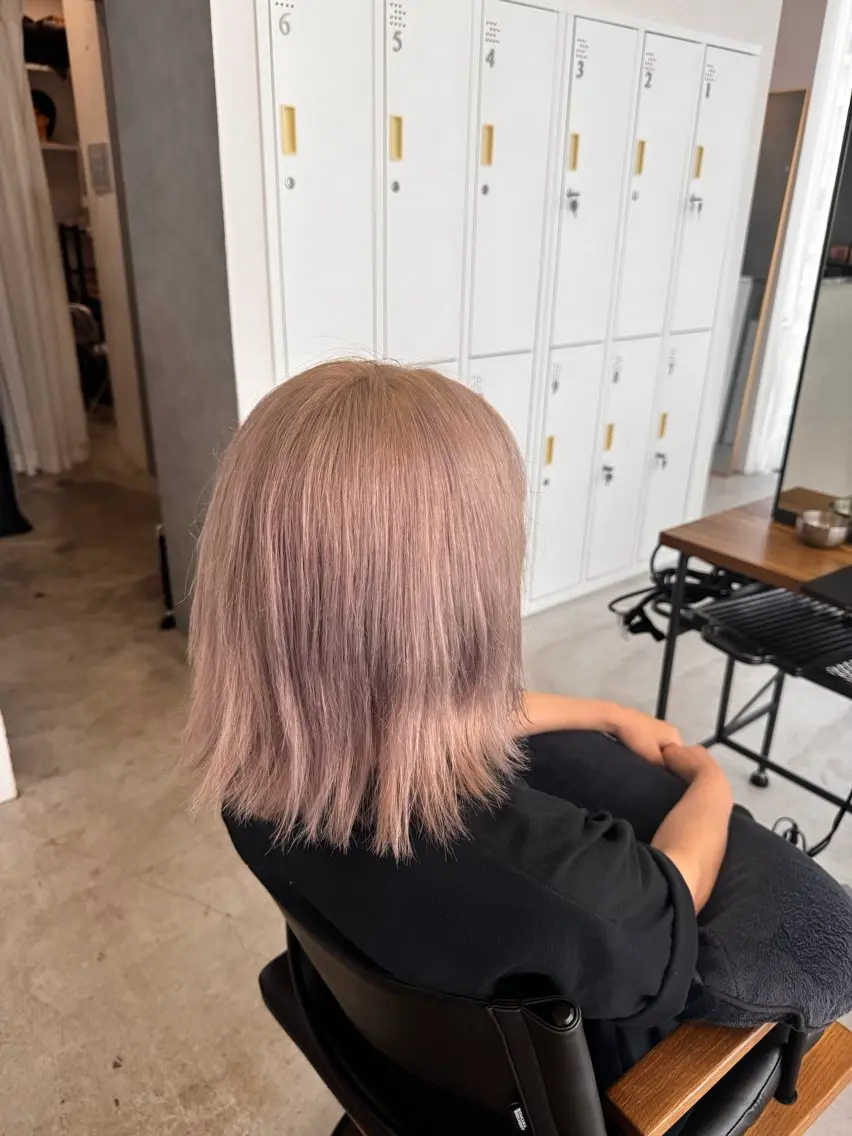 ミディアム カラー ヘアカラー 山田 はるむのヘアスタイル