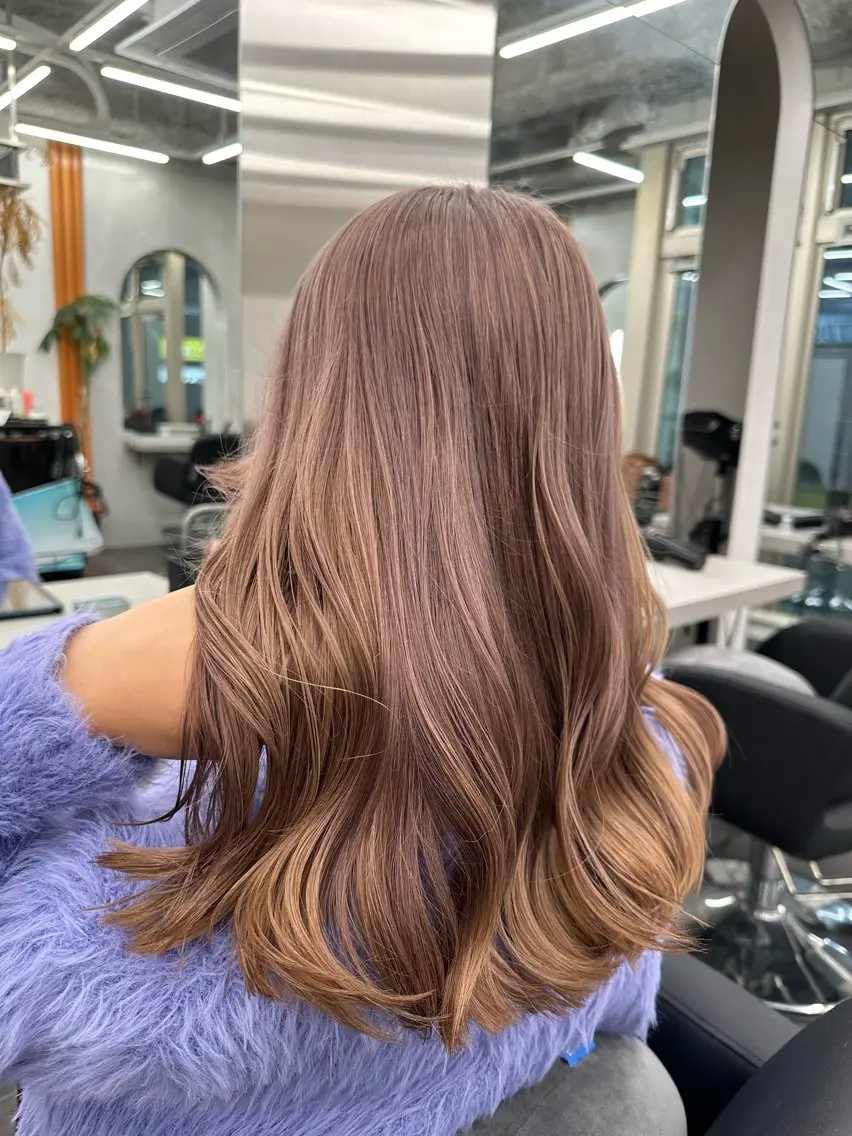 ロング ヘアカラー 長畑 光紀のヘアスタイル
