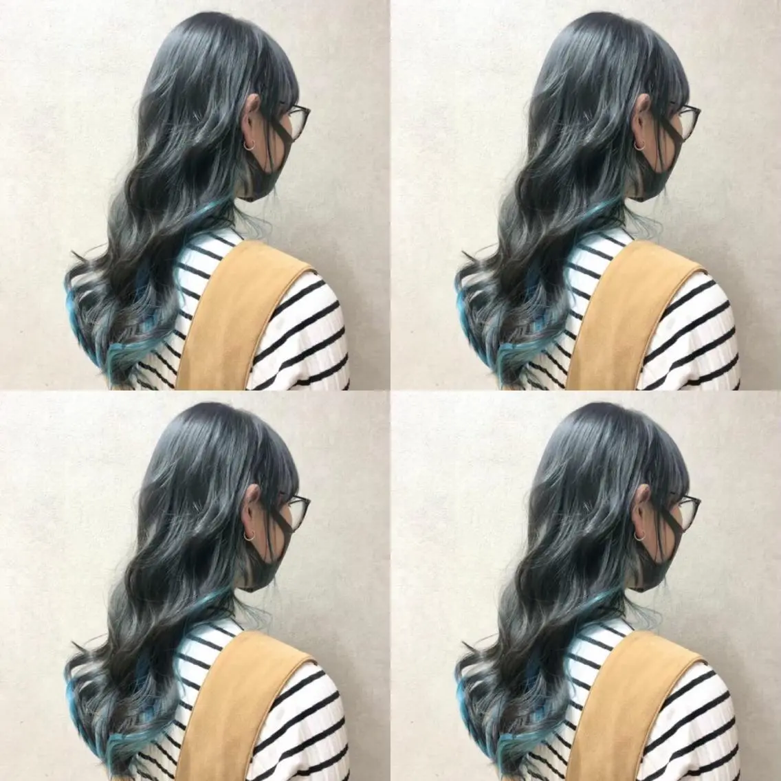 ロング カラー ヘアアレンジ インナーカラー 💎yuto💎 ハイトーン/韓国ヘアのヘアスタイル