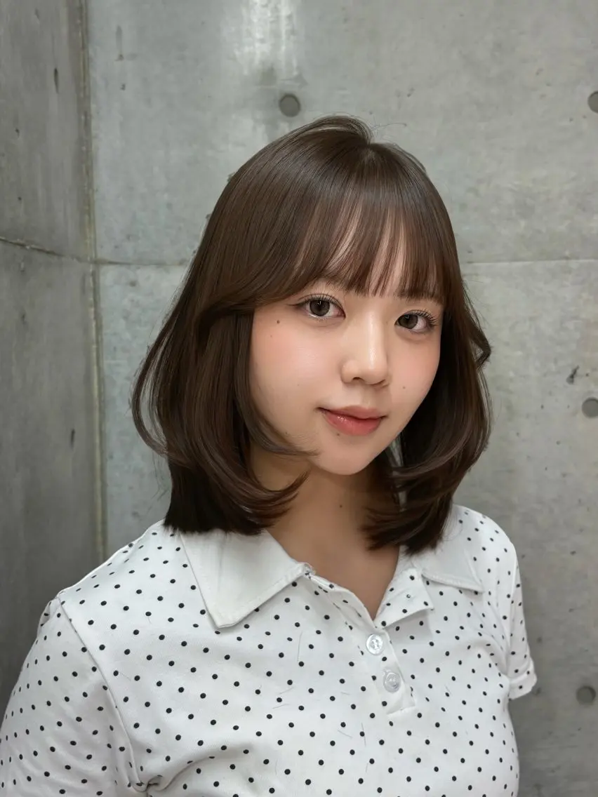 ミディアム 伸ばしかけ toco.⋆𝜗𝜚 / レイヤーボブ໒꒱のヘアスタイル