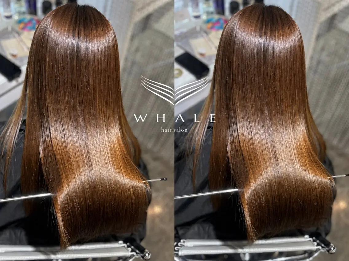 セミロング カット ヘアカラー トリートメント WHALE hair × beautyのヘアスタイル