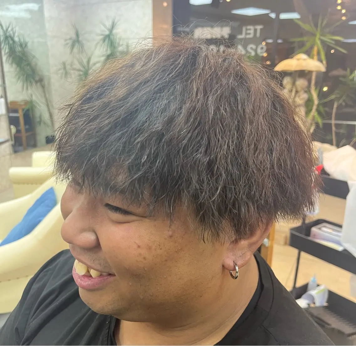 ショート パーマ メンズ パーマ 熊谷 拓海のヘアスタイル