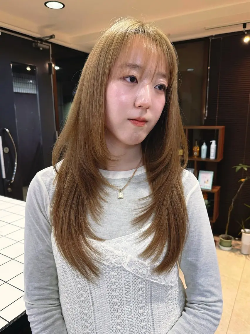 ロング ロングレイヤー レイヤーカット ロング 宮嶋 蓮のヘアスタイル