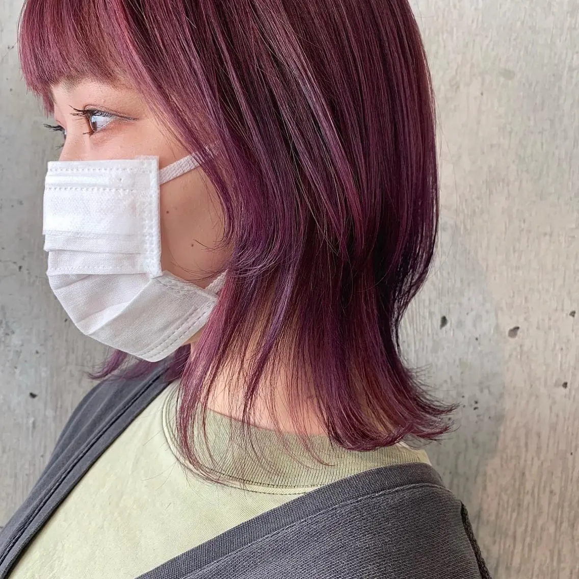 ミディアム パープルカラー kiyono ⭐︎ダブルカラーのヘアスタイル