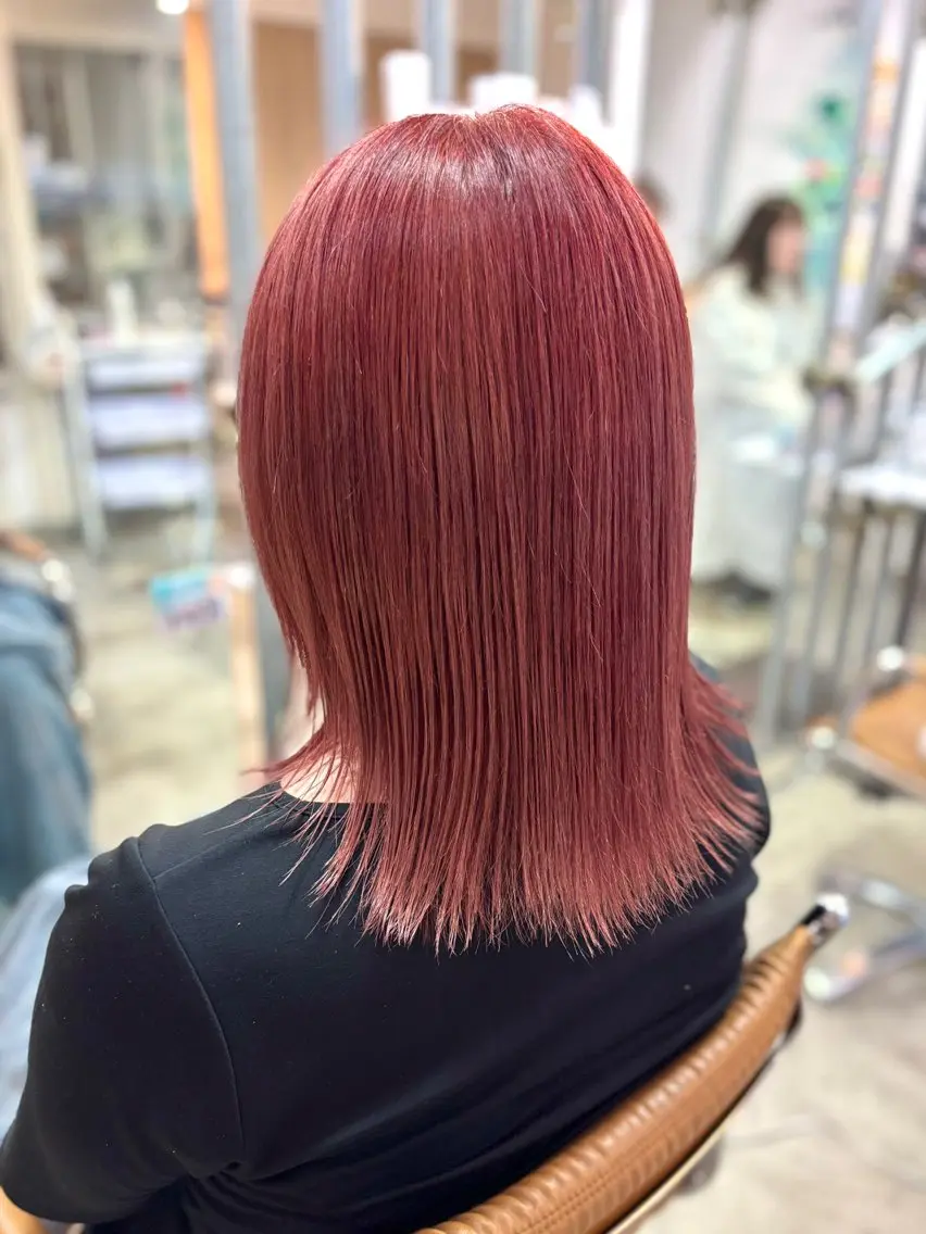 ミディアム カラー ヘアカラー トリートメント 髪質改善/ヘアケア coiiはしもとはなのヘアスタイル