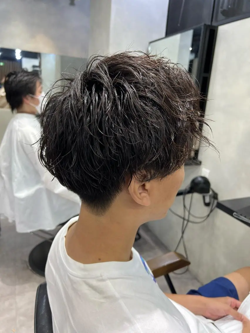 ‼️メンズ限定😎カット+ナチュラルパーマ(スタイリング込)の写真