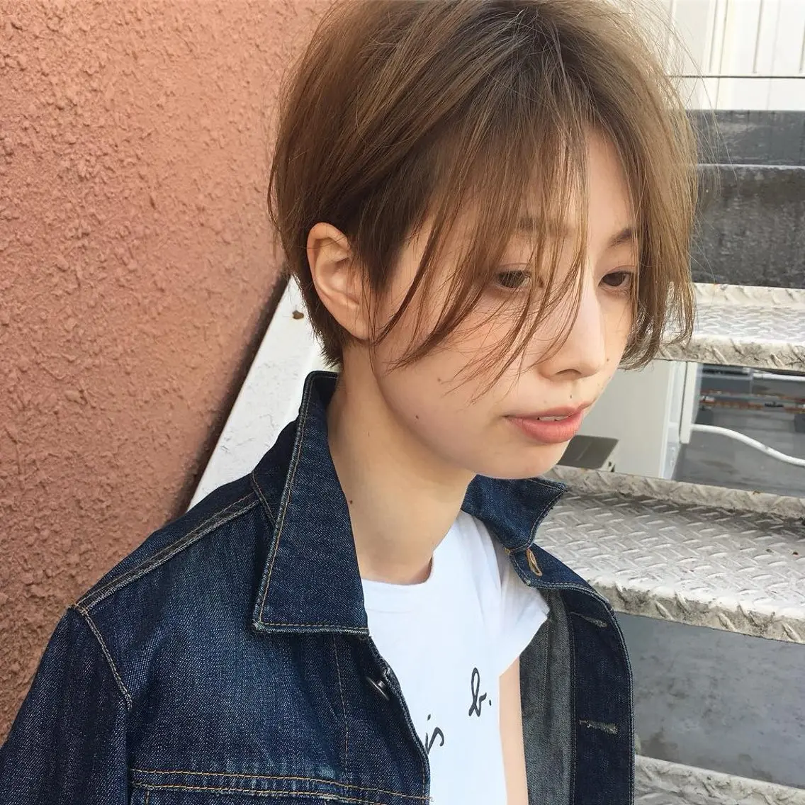 ショート カット 縮毛矯正 縮毛矯正/ショート/ レイヤー/畑中正敏のヘアスタイル